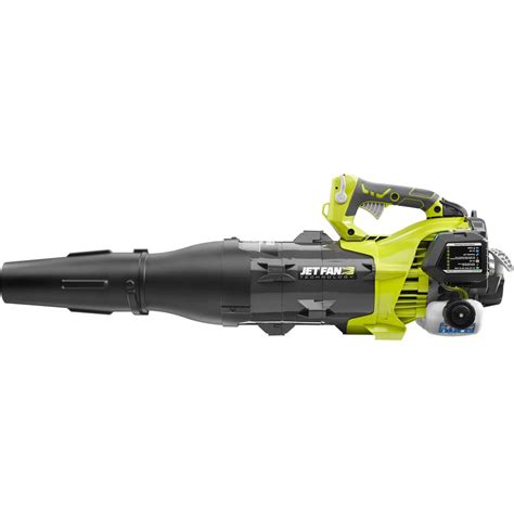 Ryobi jet fan blower - Product Description. Clear your outdoor area of leaves and debris with this ONE+ HP 18V Brushless 110 MPH 350 CFM Cordless Variable-Speed Jet Fan Leaf Blower (Tool Only). It features an easy pull trigger to start design along with a long run time and lightweight design. A variable trigger speed allows you to control the speed you need for the task.
